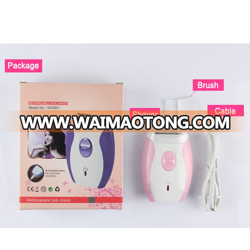 Rechargeable Waterproof of Lady Shaver Epilator Shaving Knife Women′s Electric Shaver